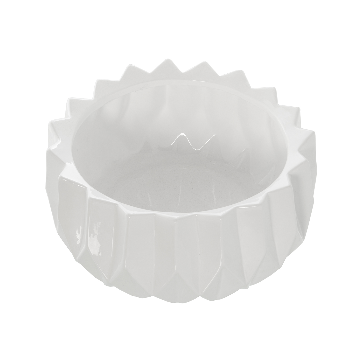 CENTRO CERÁMICA ø32CM BLANCO BRILLO