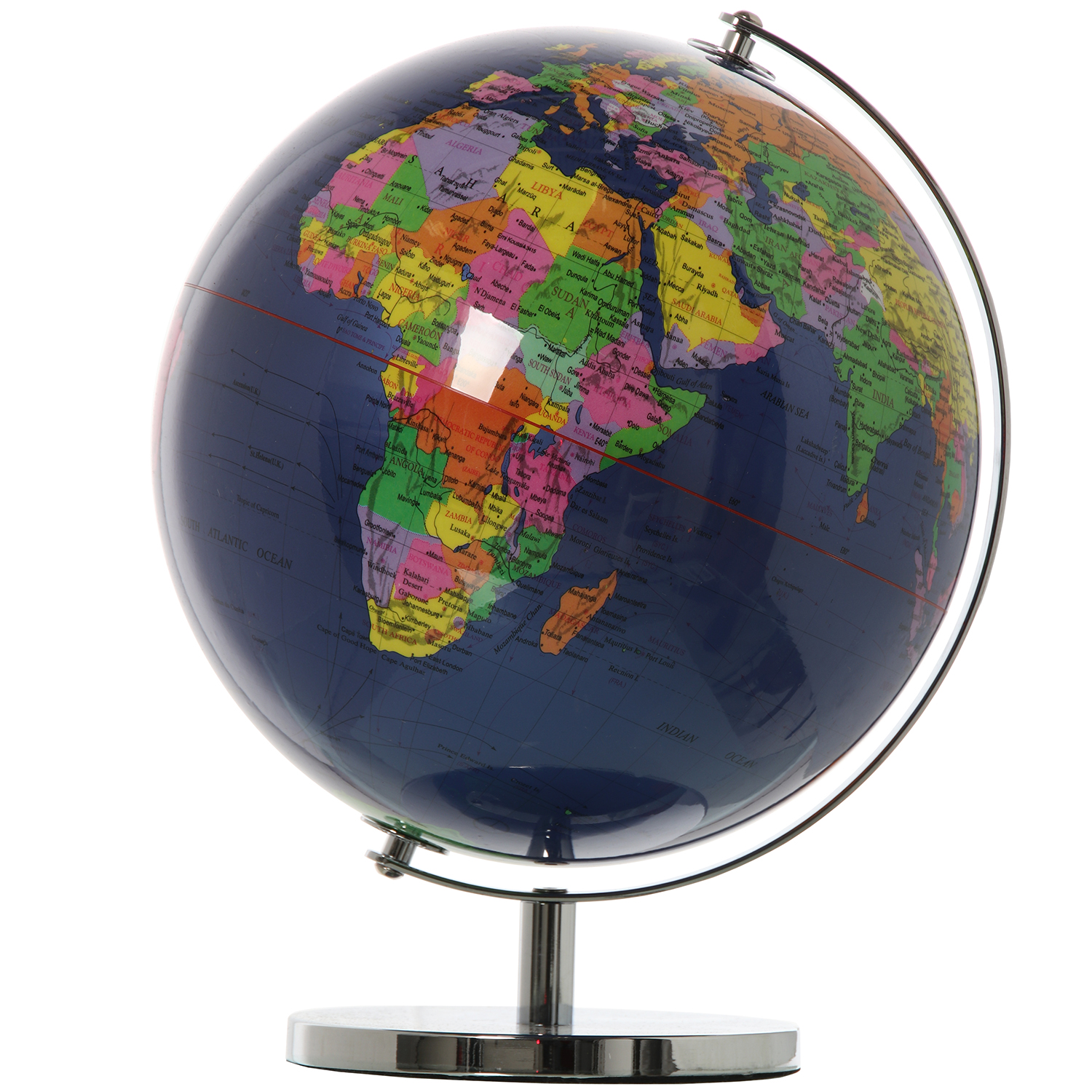 GLOBO TERRÁQUEO ø25CM AZUL OSCL/ACRÍLICO