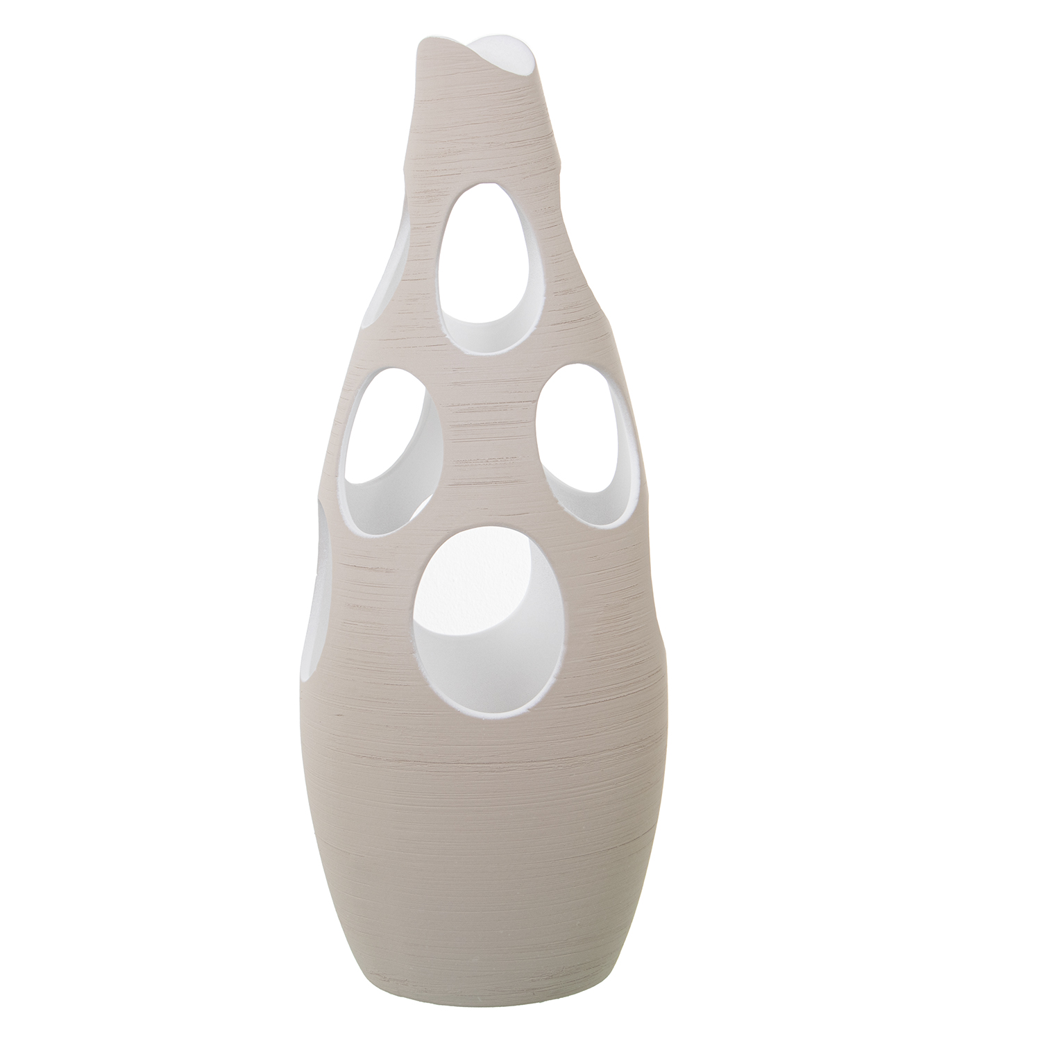 JARRON CERAMICA 70CM RAYADO CR