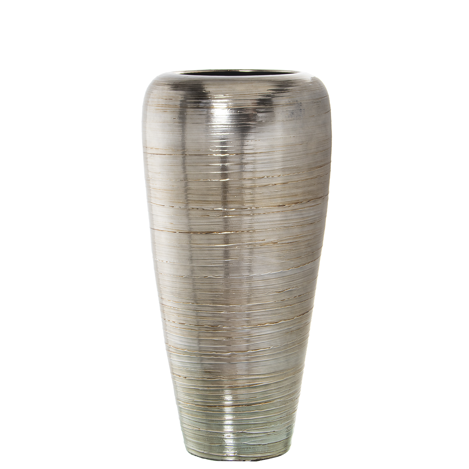 JARRON CERAMICA PLATA 71CM