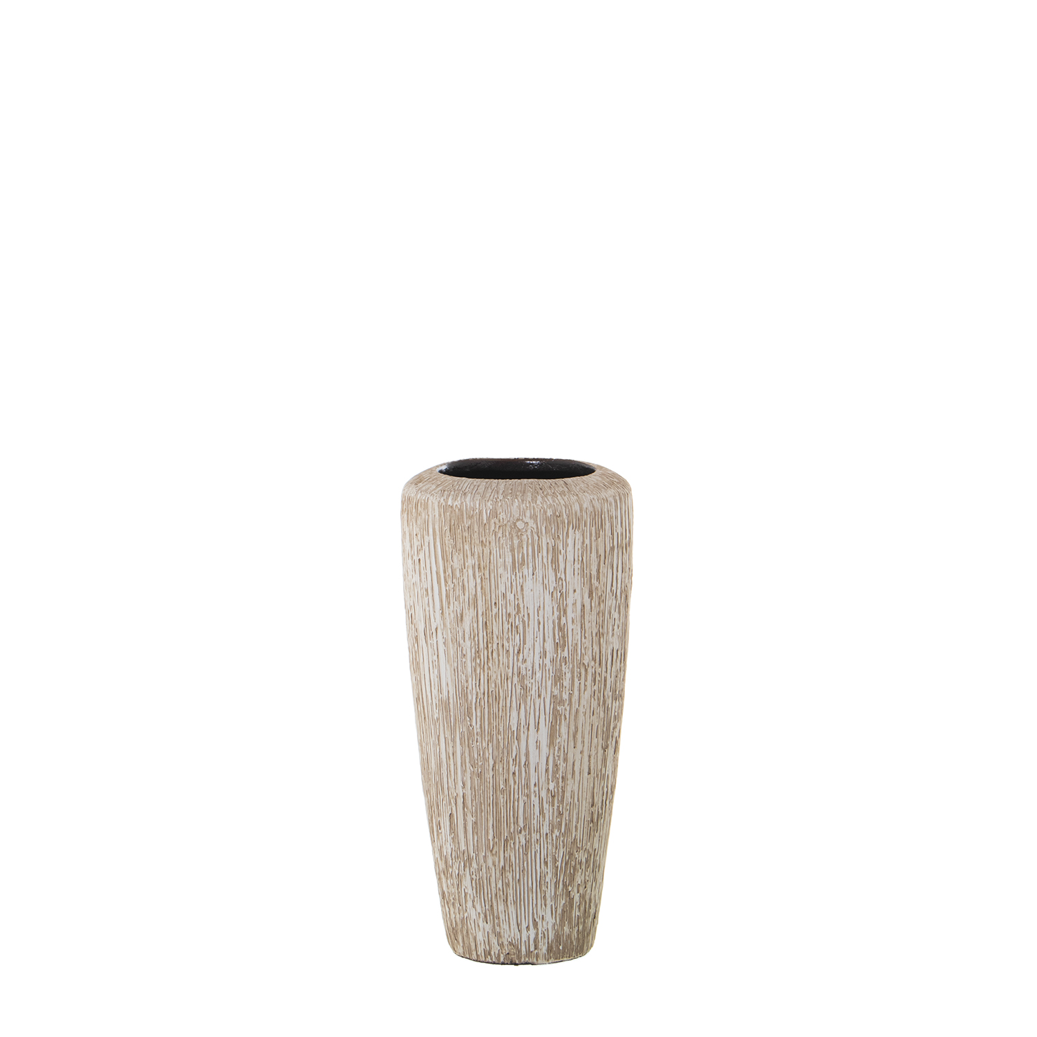 JARRÓN CERÁMICA 40CM BLANCO RAS