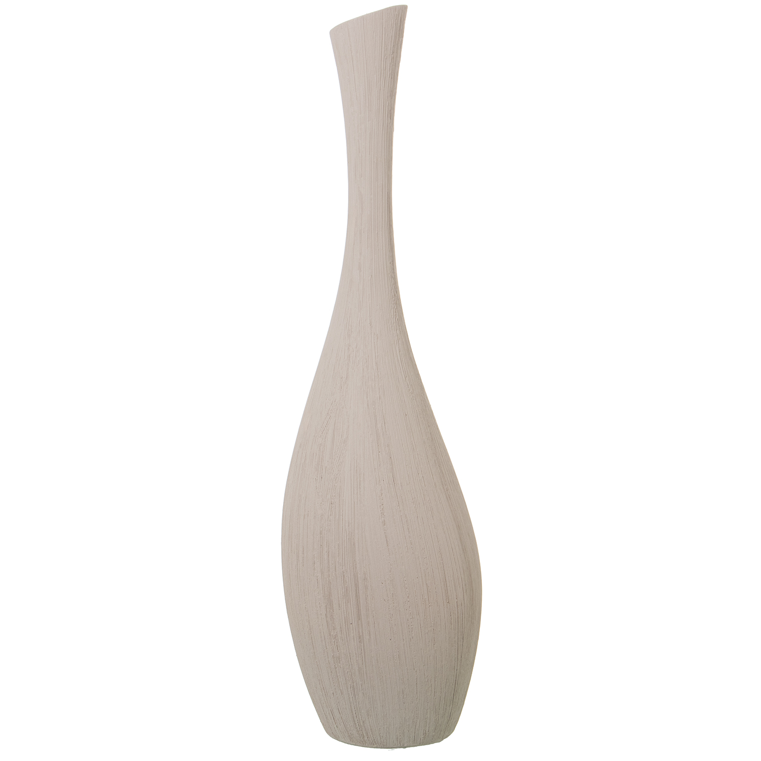 JARRON CERAMICA 80CM RAYADO CRUDO