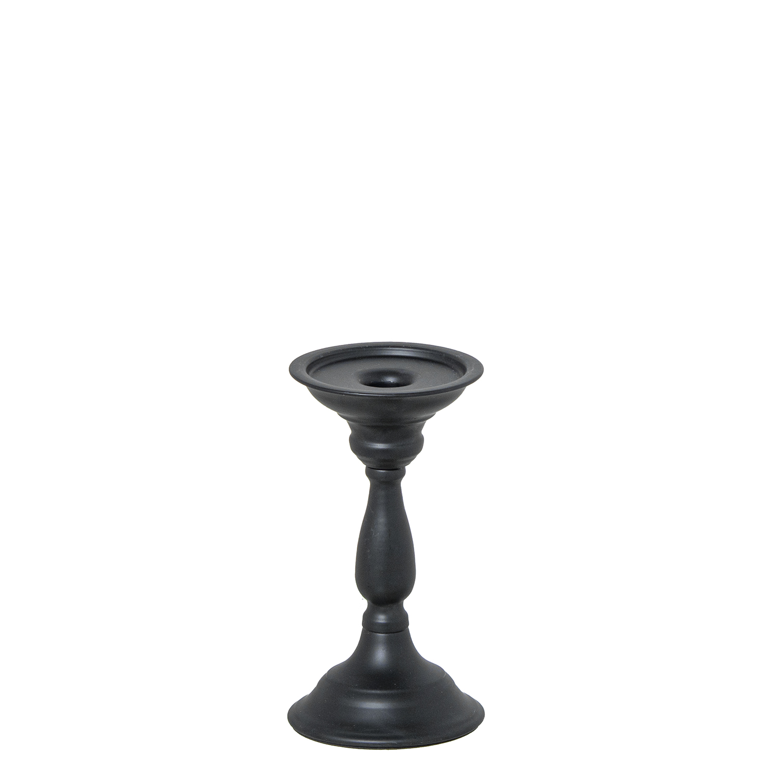 CANDELABRO METAL 18CM NEGRO VERDE