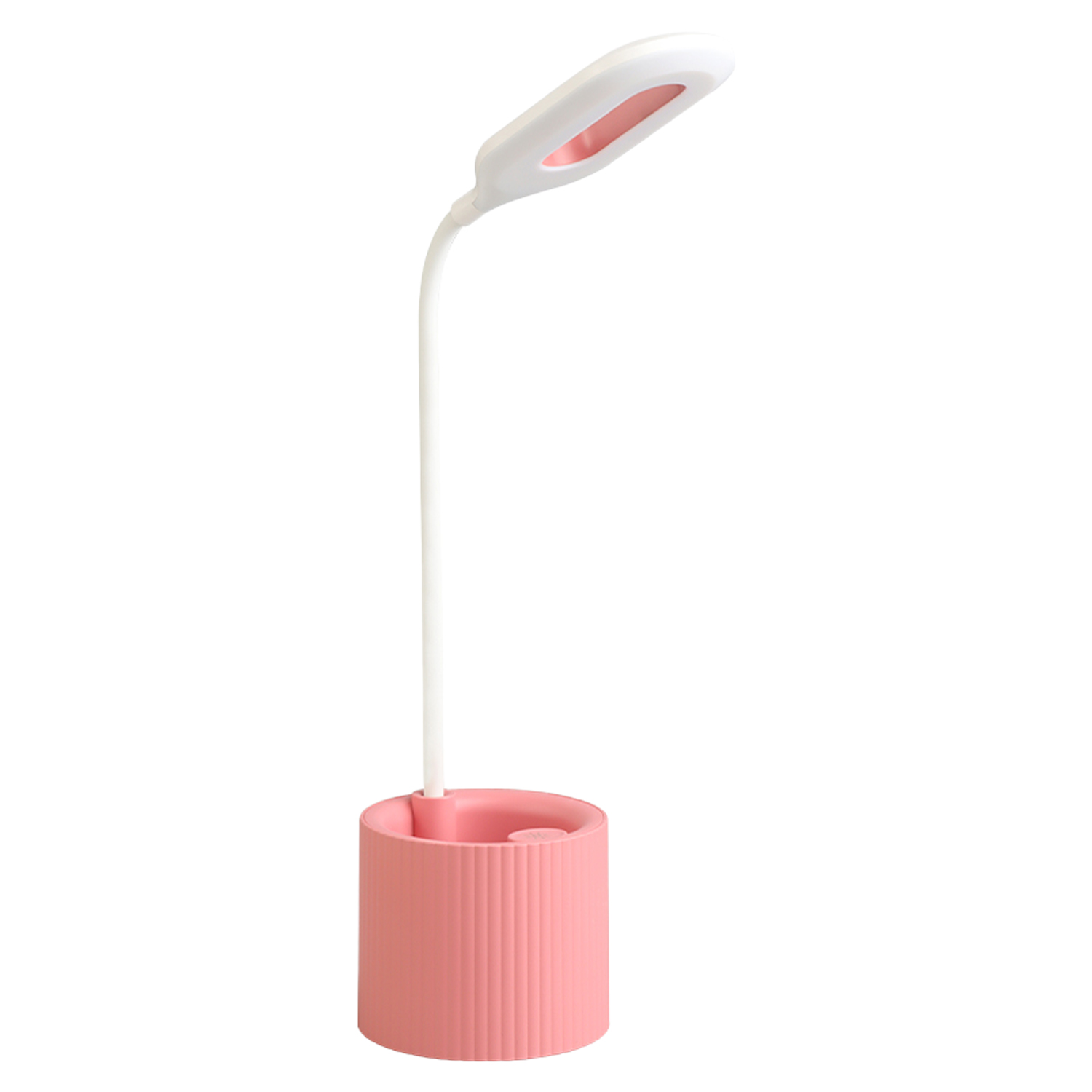 LÁMPARA LED SOBREMESA ROSA C/P C/PILA RECARGABLE USB