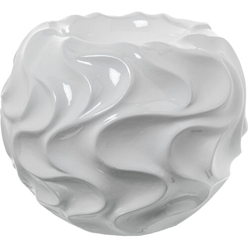 JARRÓN CERÁMICA ø50CM BLANCO BILLO
