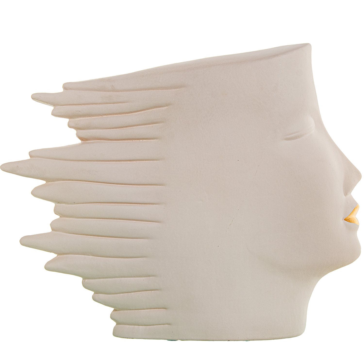 FIGURA CERÁMICA ROSTRO PERFILILLO RUGOSO