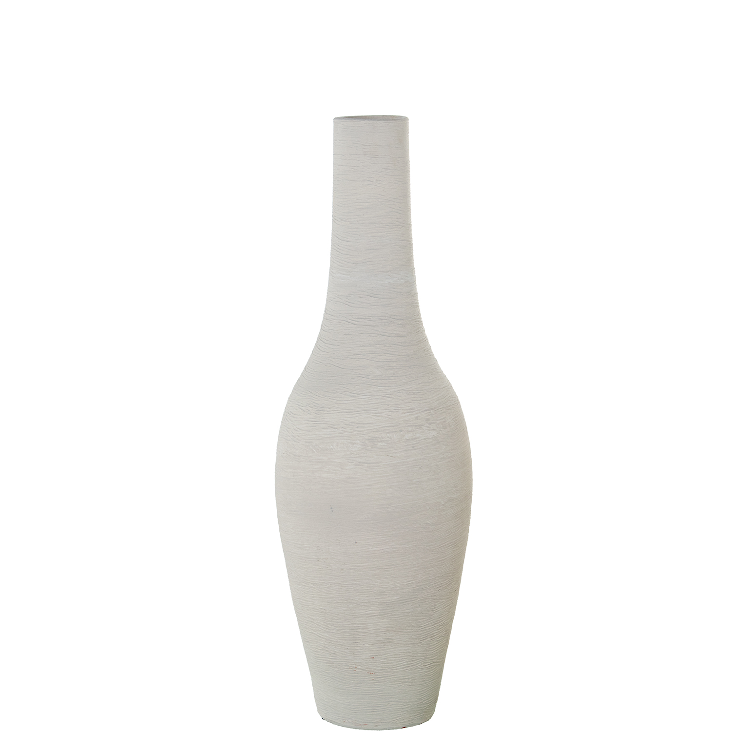 JARRON CERAMICA 80CM BLANCO MABLANCO MATE