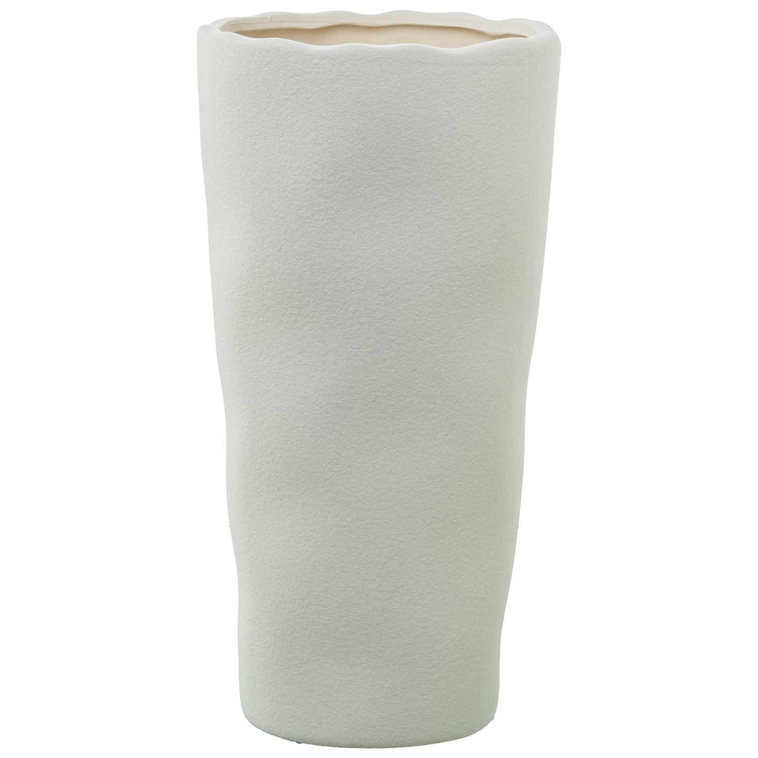 JARRON CERAMICA 28CM CREMA