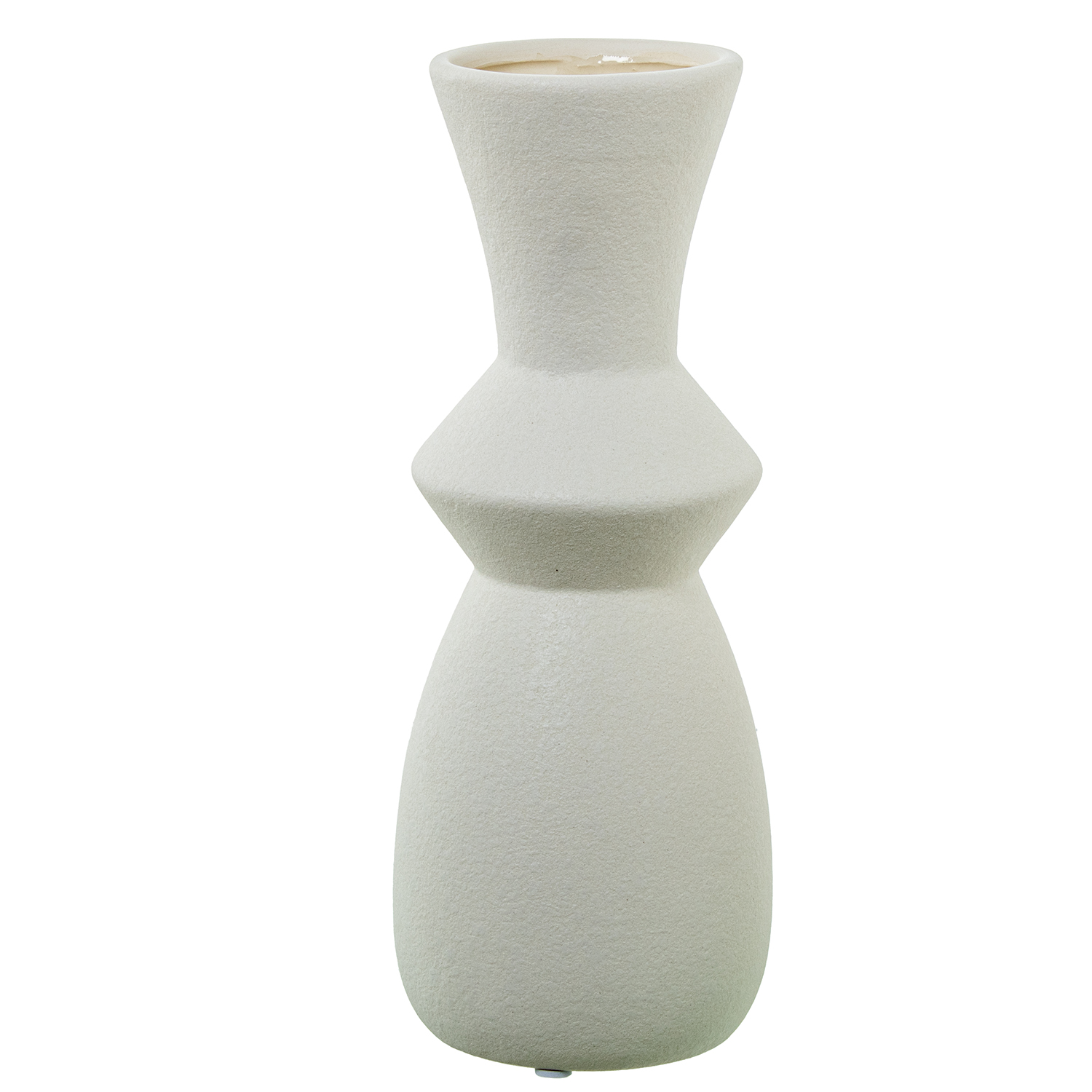 JARRON CERAMICA CREMA
