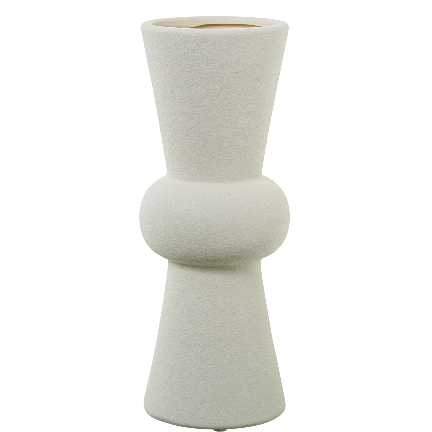 JARRON CERAMICA CREMA
