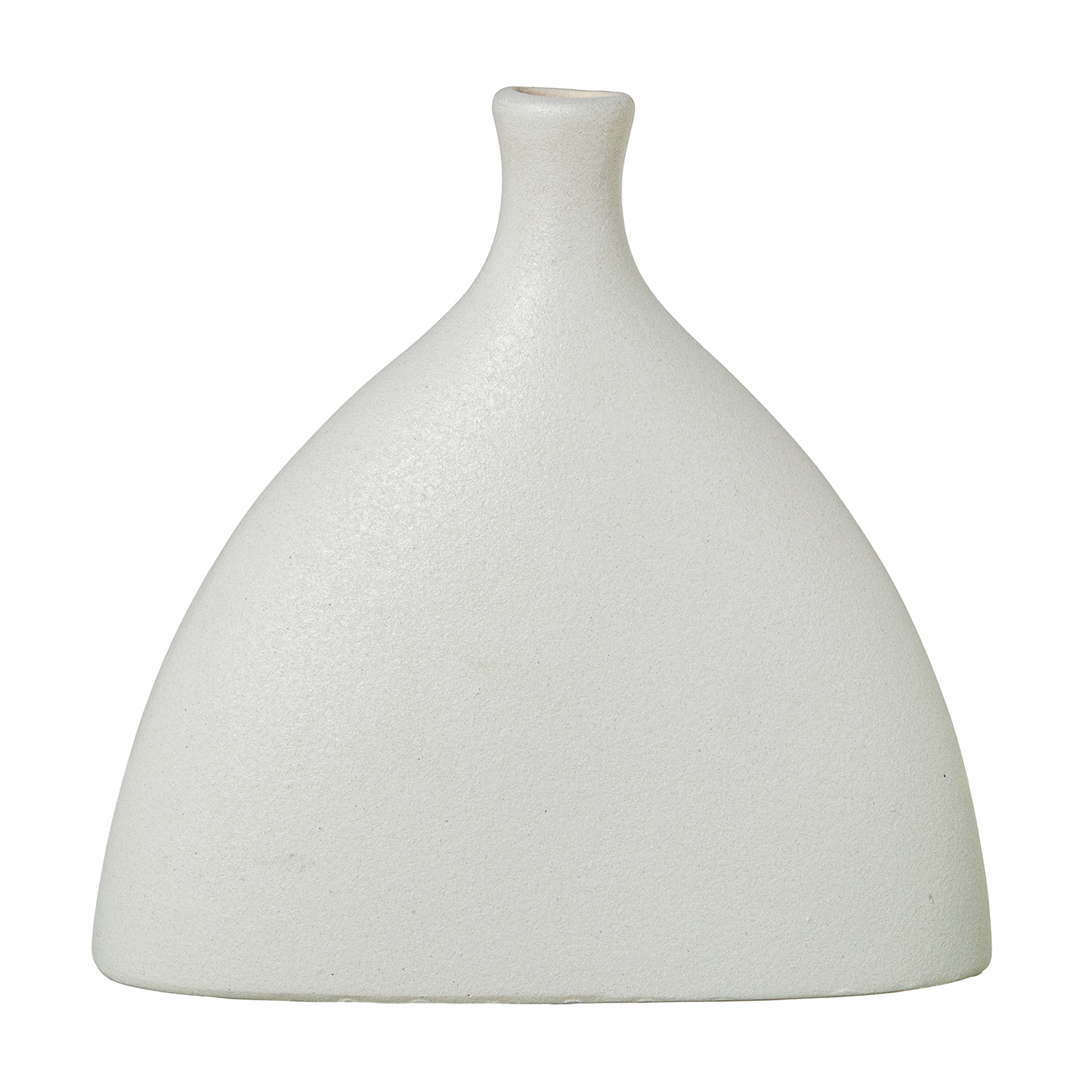 JARRON CERAMICA 18CM CREMA RUGREMA RUGOSA