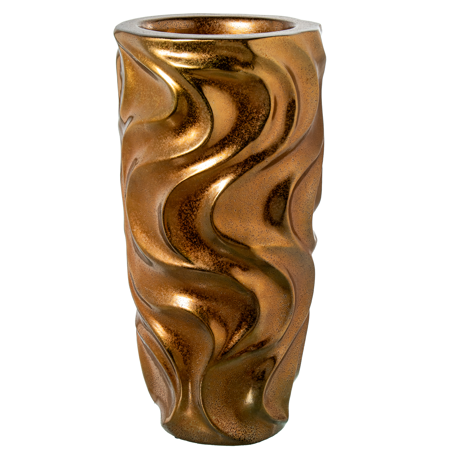 JARRÓN CERAMICA 70CM ORO