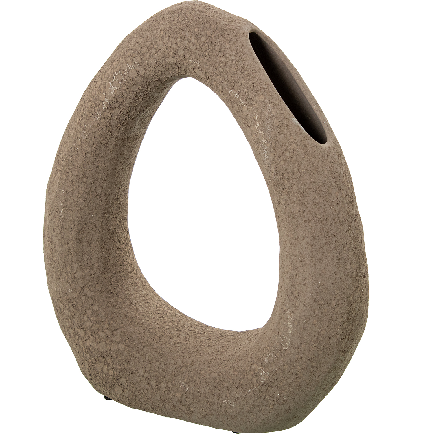 JARRON ARO CERAMICA 36CM MARRONA C/3 ASAS