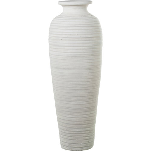 JARRON CERAMICA 100CM ONDULADOUL CLARO