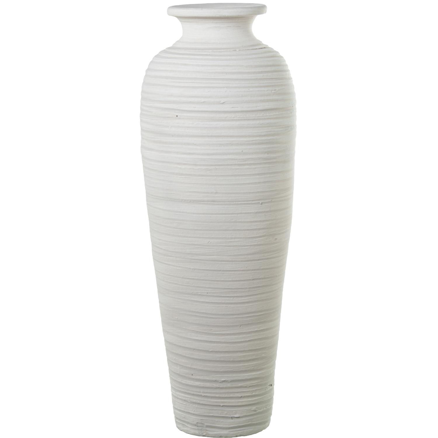 JARRON CERAMICA 100CM ONDULADOUL CLARO