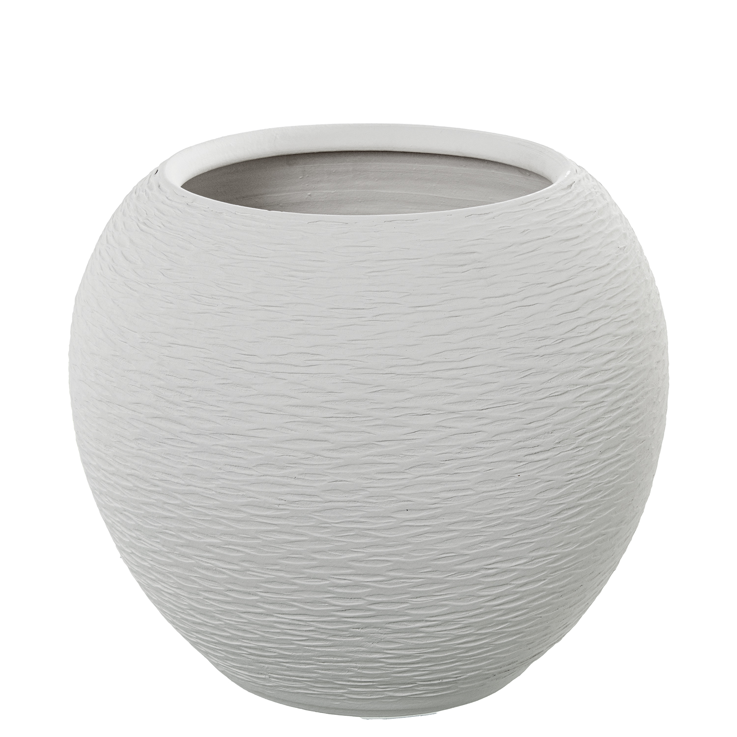 JARRON CERAMICA 35CM BLANCO ARENA