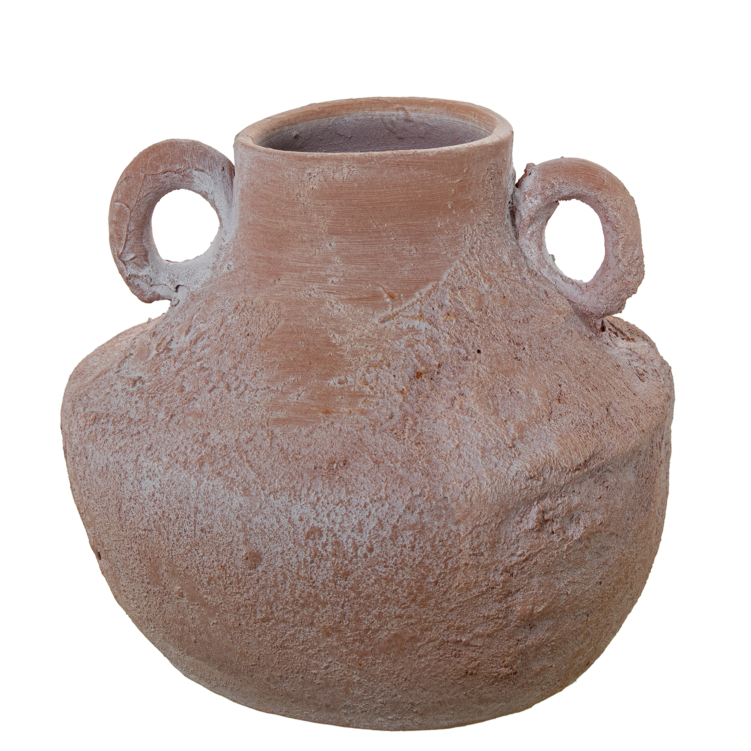 JARRON CERAMICA CON ASAS TERRAO MATE