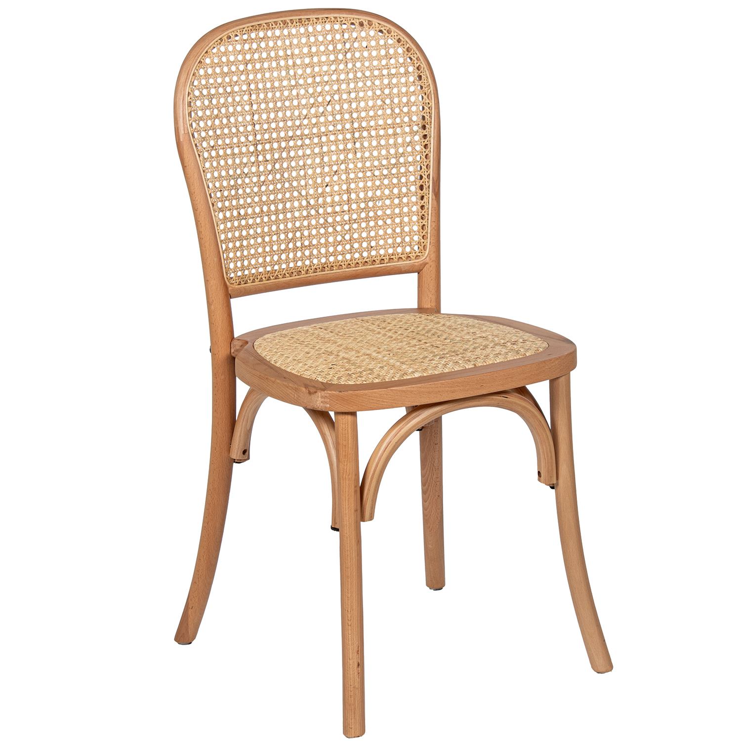 SILLA MADERA HAYA NATURAL C/ASO