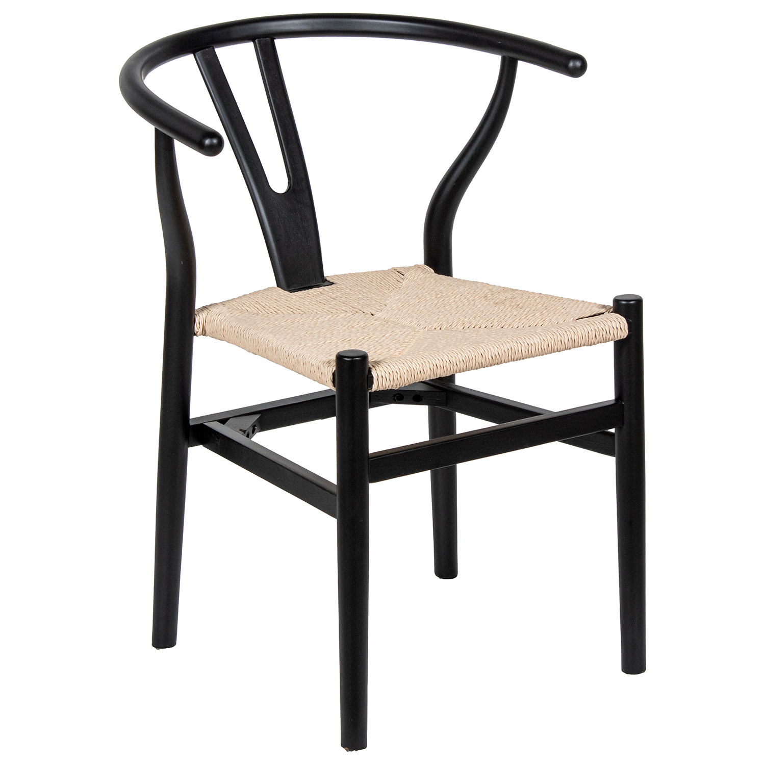SILLA C/BRAZOS MADERA DE HAYAURAL ASIENTO DE CUERDA