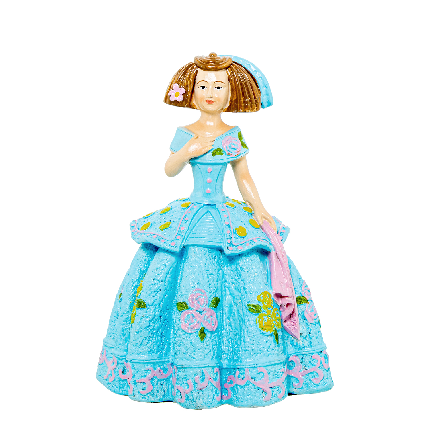 FIGURA RESINA MENINA CELESTE