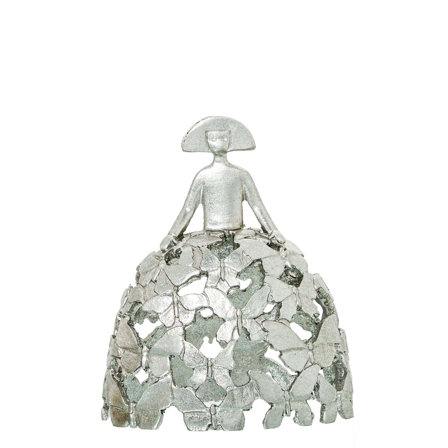 FIGURA MENINA 18CM RESINA PLATCA CALADA