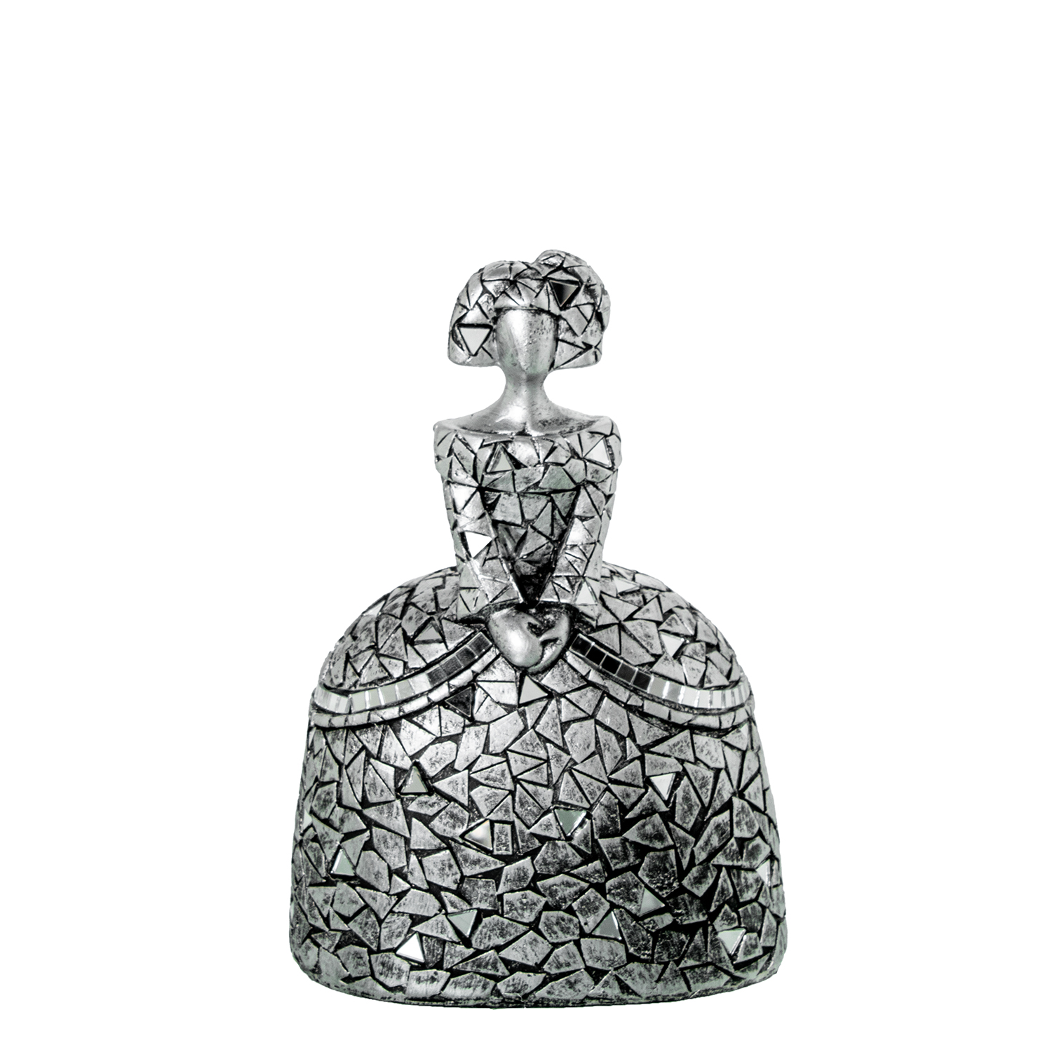 FIGURA MENINA 18CM RESINA PLATDA