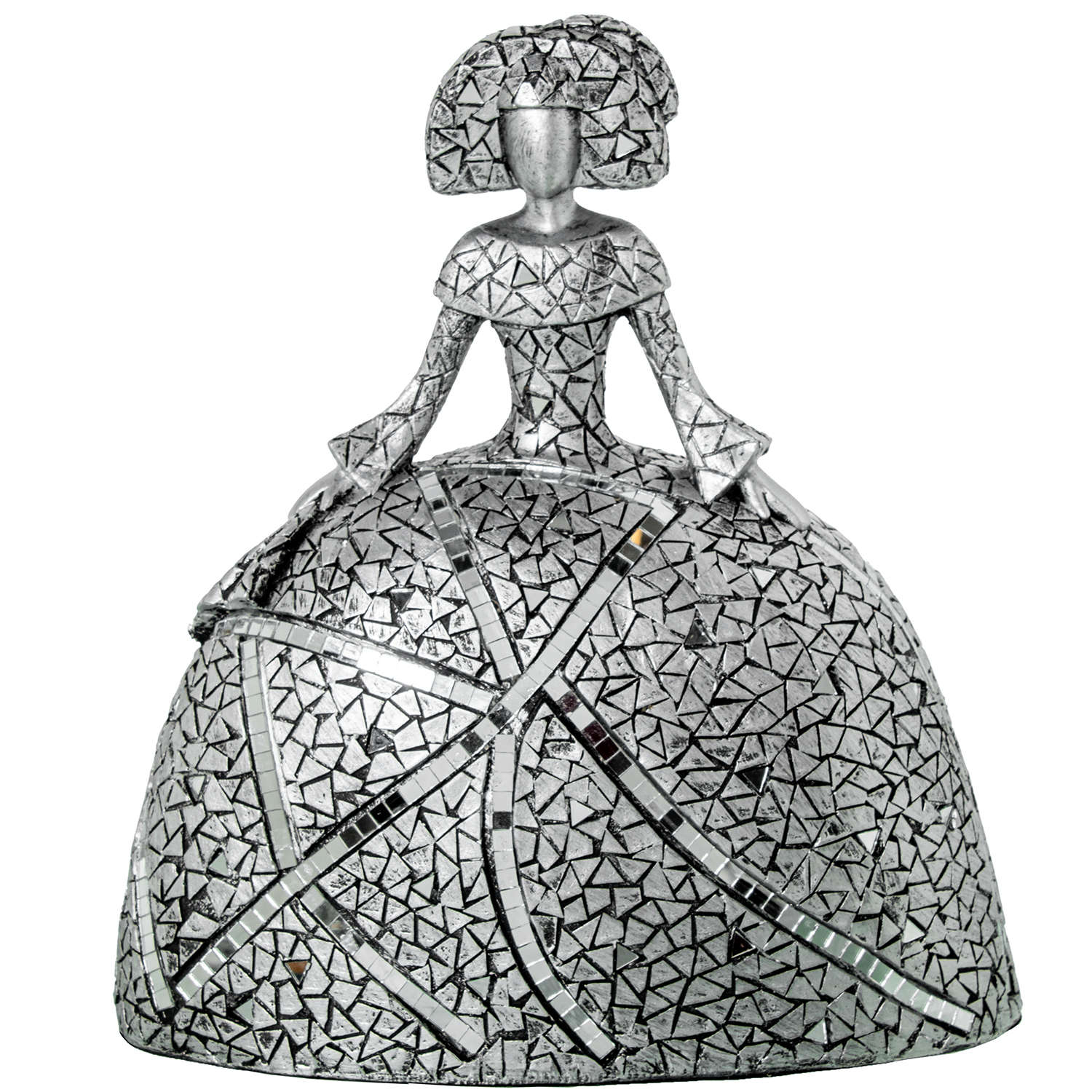 FIGURA MENINA 28CM RESINA PLATDA