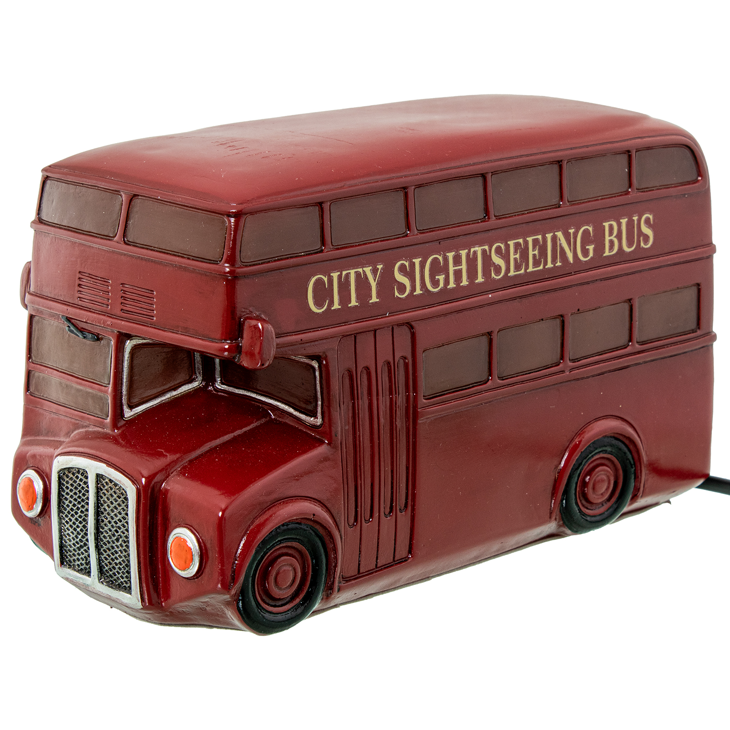 LÁMPARA LED SOBREMESA BUS ROJOLEY POLIRESINA
