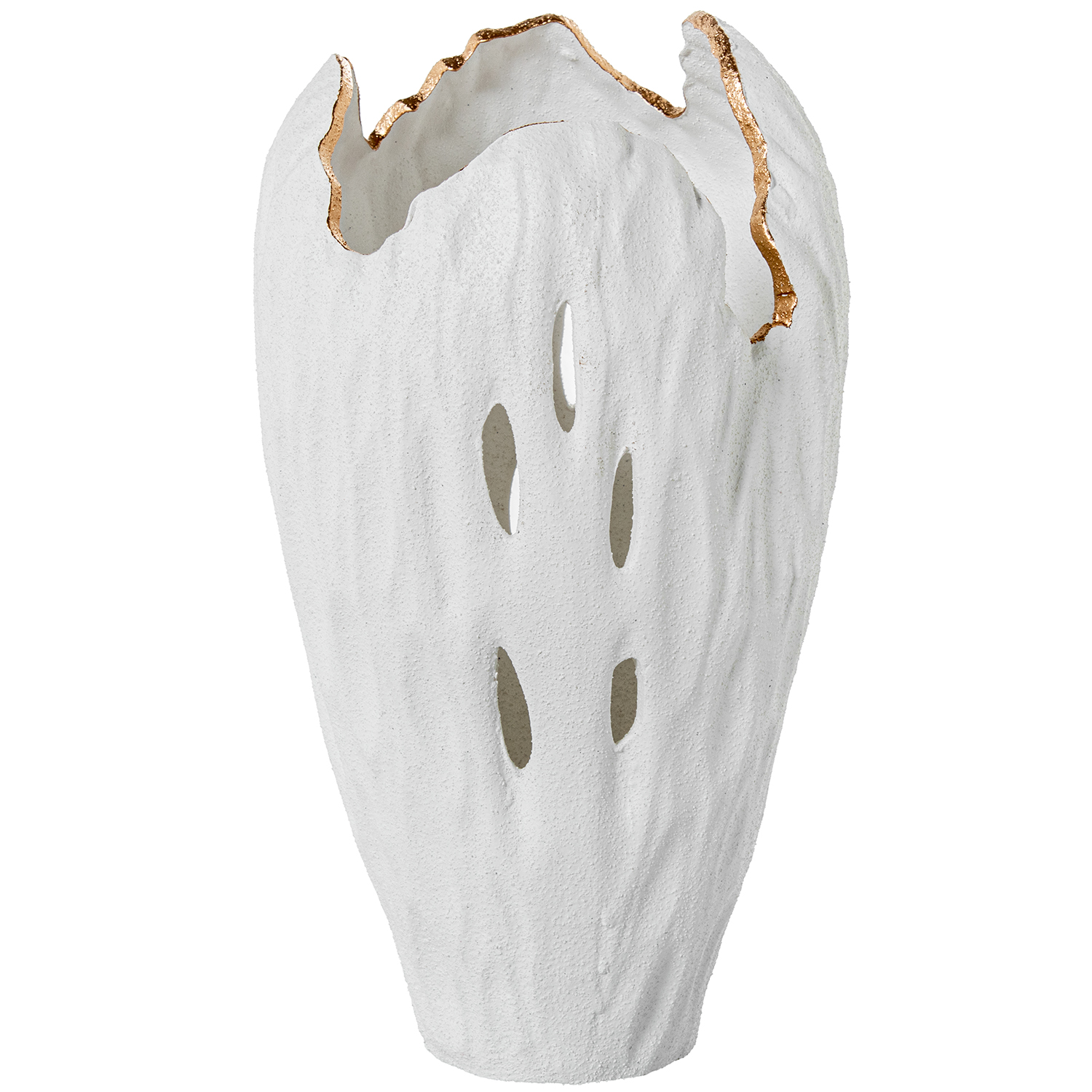 JARRÓN CALADO CERÁMICA 39CM BLORADO
