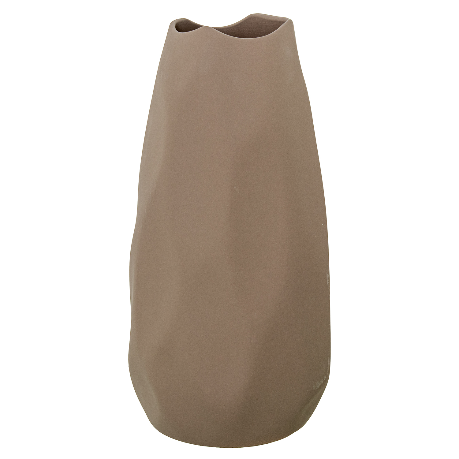 JARRON CERAMICA IMPERMEABLE 36CM MARRON