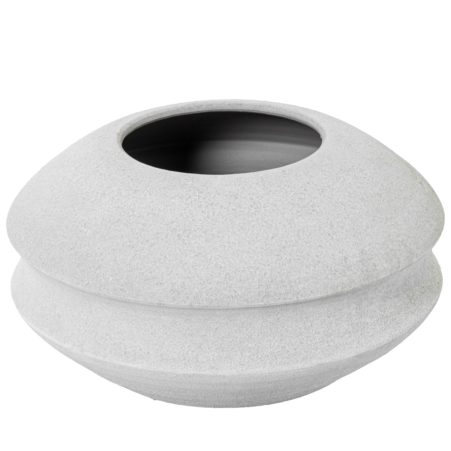 JARRÓN CERÁMICA 20CM GRIS ARENA
