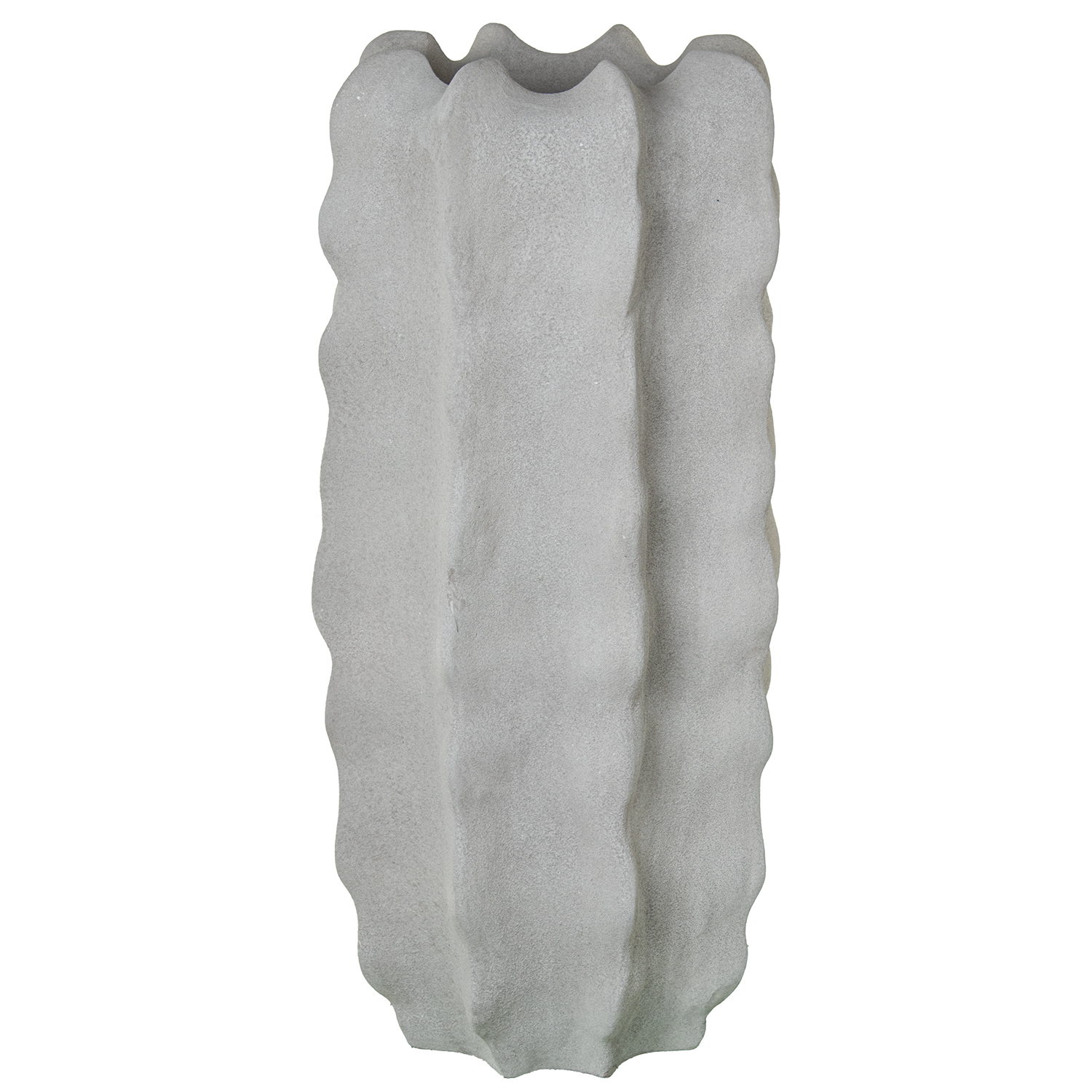MACETERO CERÁMICA 87CM GRIS ARENA