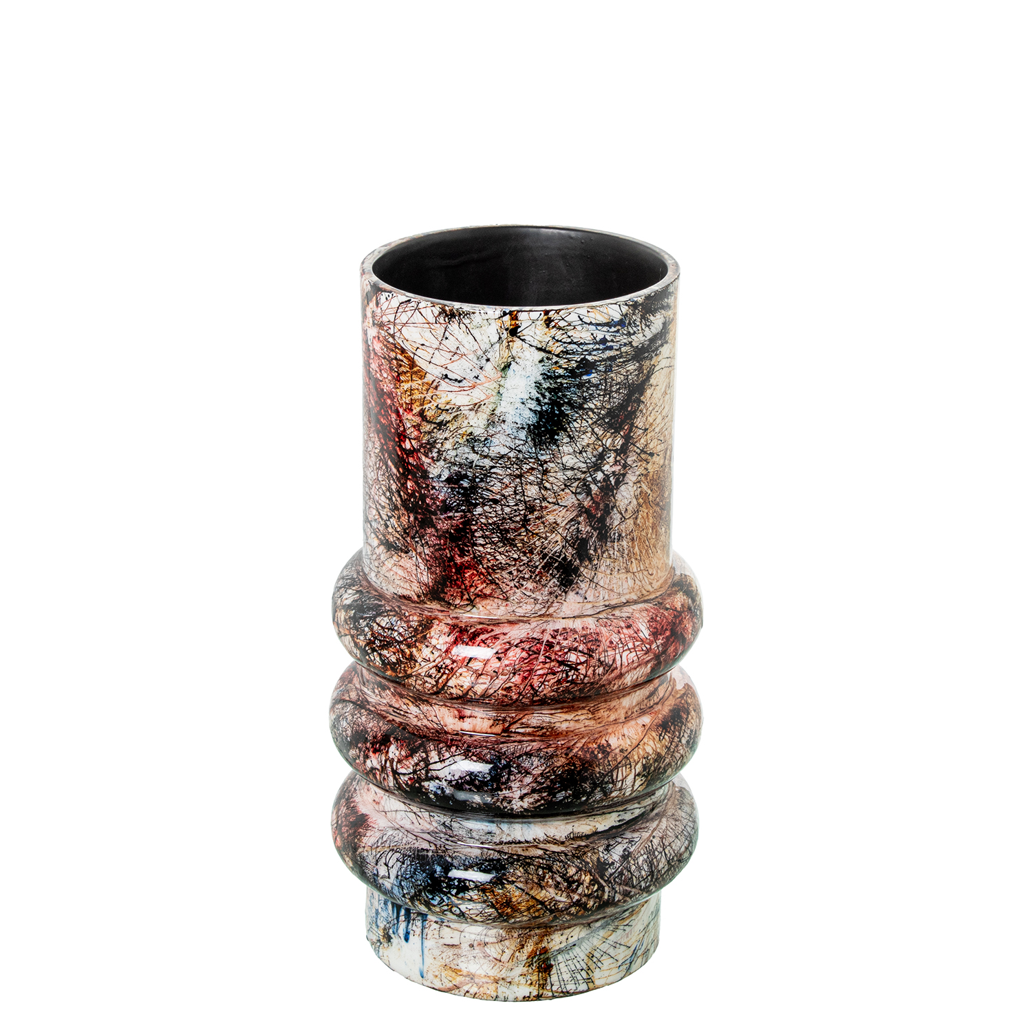 JARRON CERAMICA 30CM MULTICOLOR
