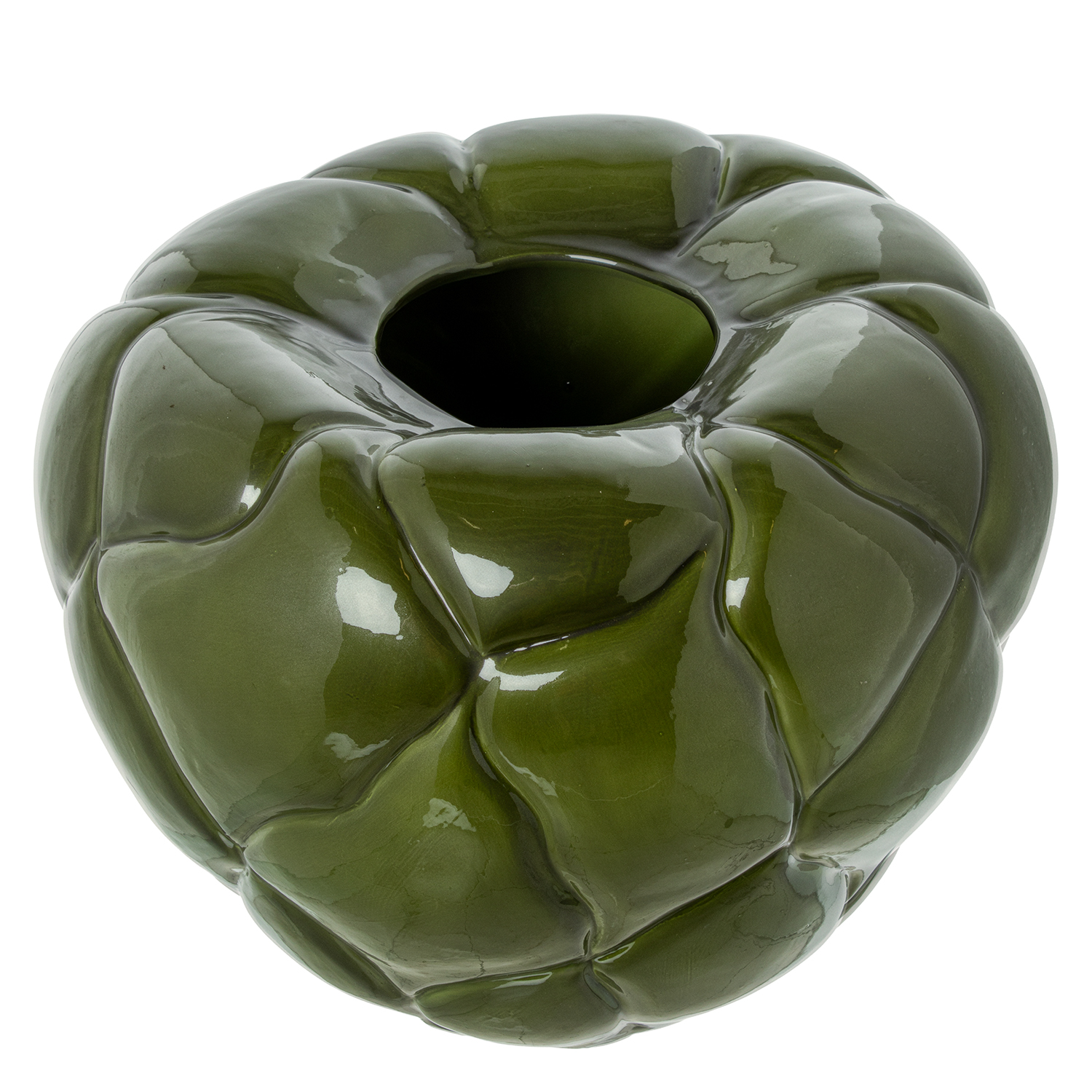 JARRON CERAMICA 41X33CM VERDELLO