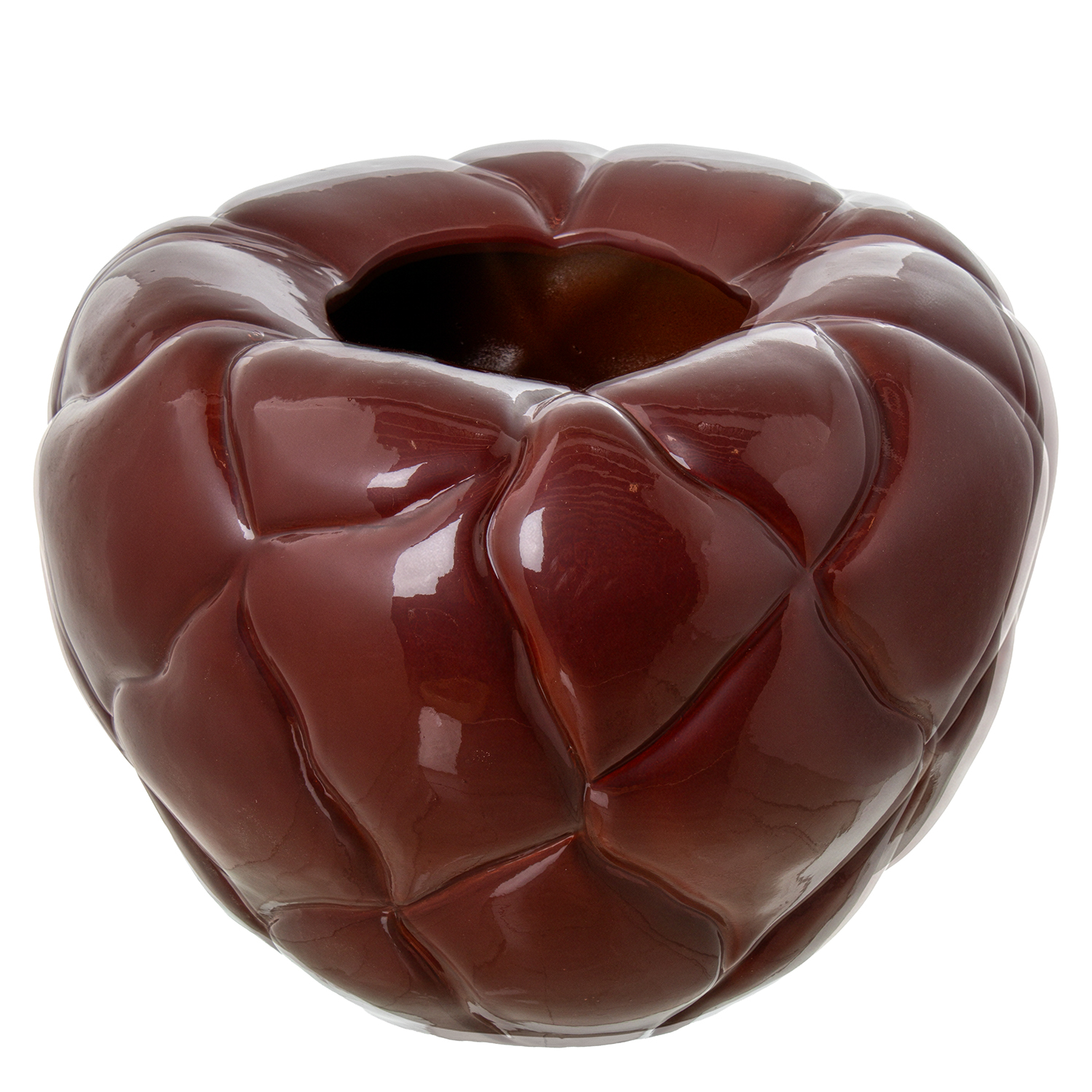 JARRON CERAMICA 41X33CM BURDEOILLO