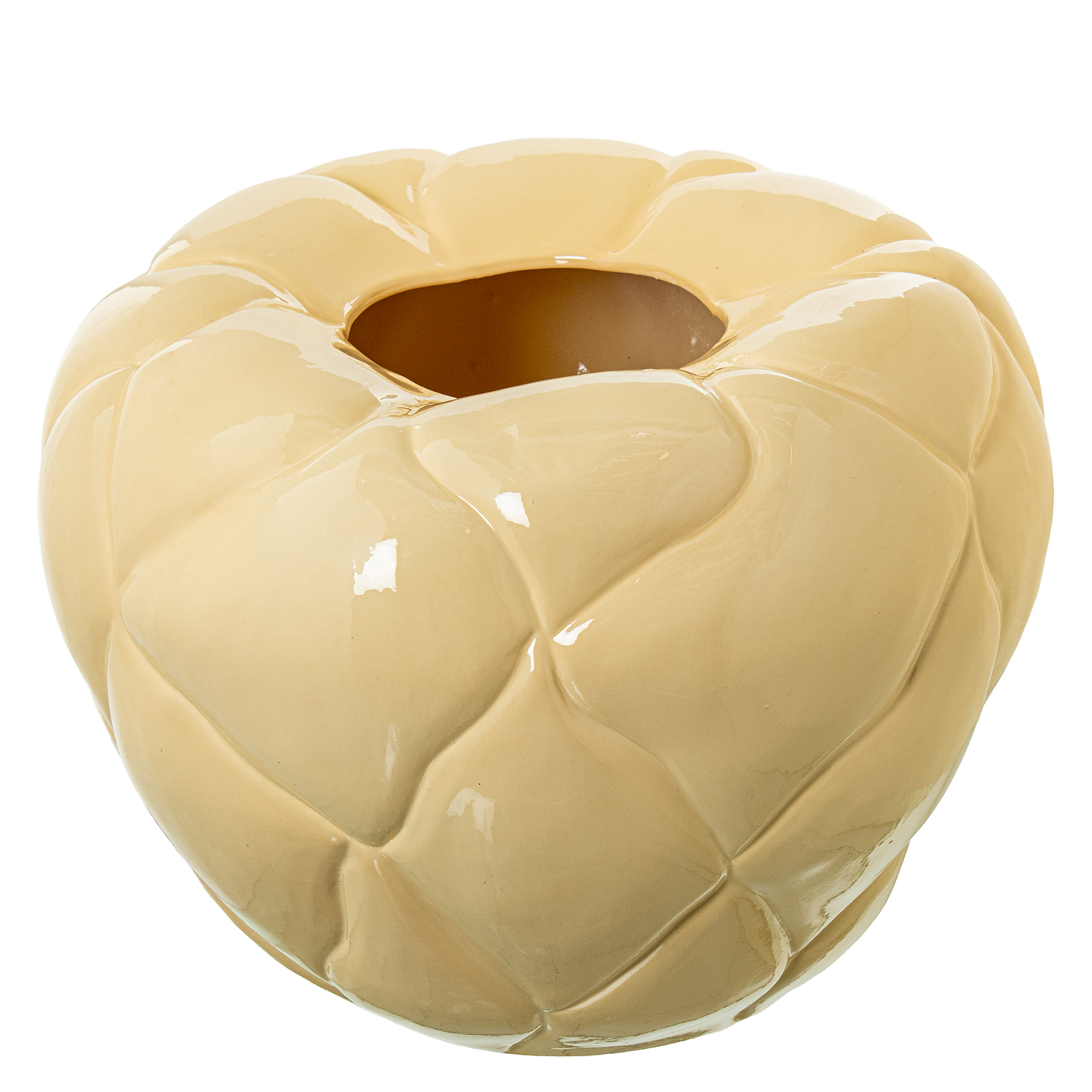 JARRON CERAMICA 41X33CM CREMABRILLO
