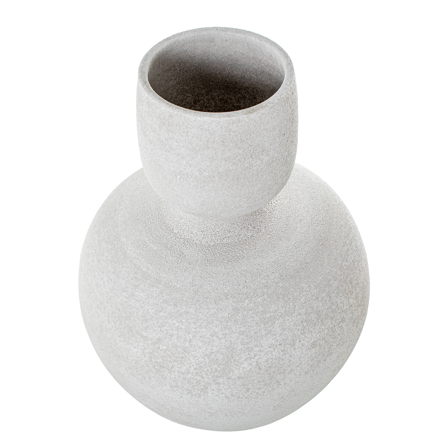 JARRON CERAMICA 60CM GRIS ARENA