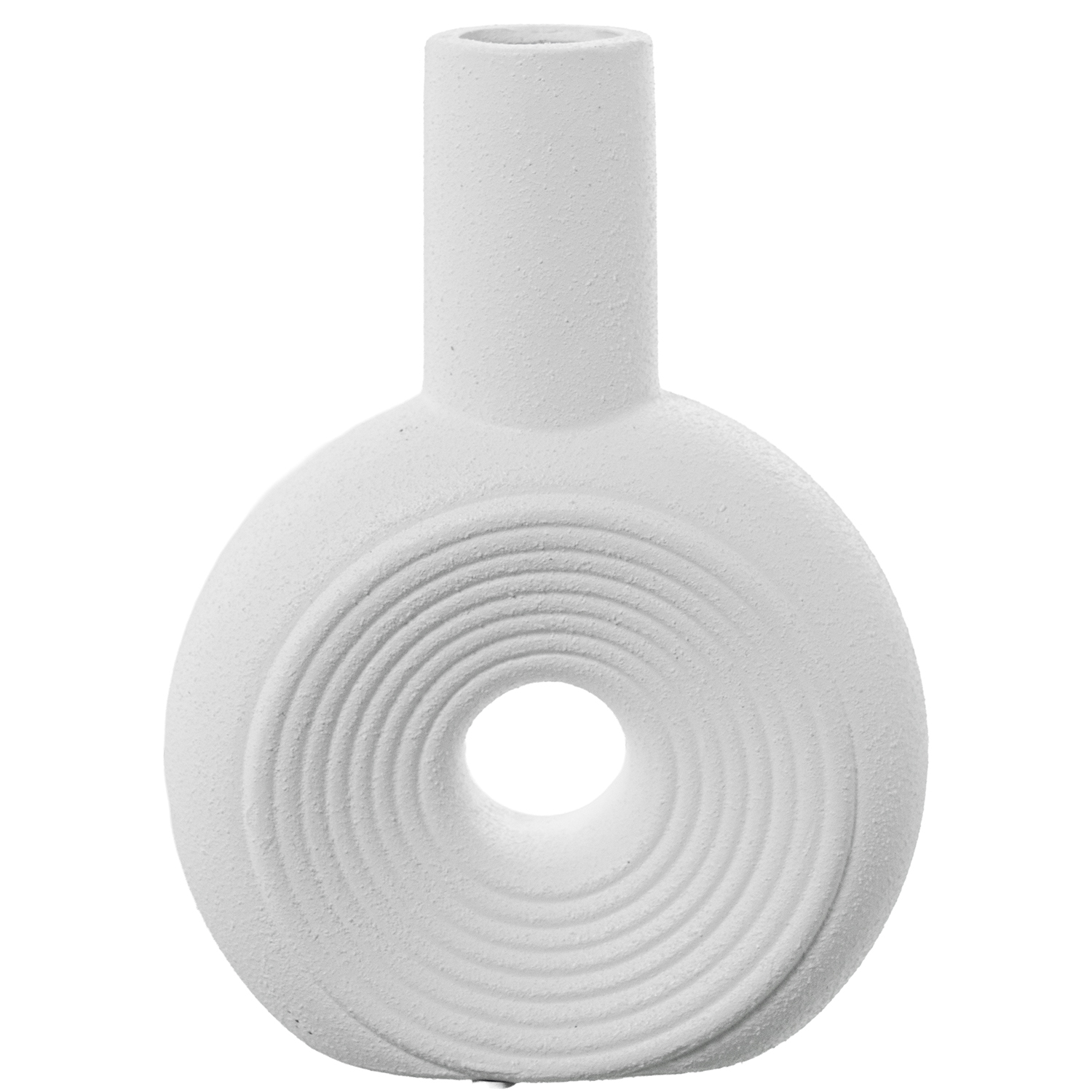 JARRÓN CERÁMICA 23,5CM BLANCO