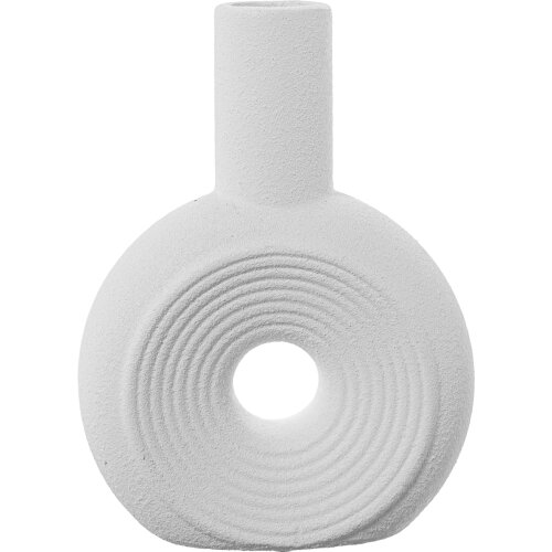 JARRÓN CERÁMICA 19,5CM BLANCO