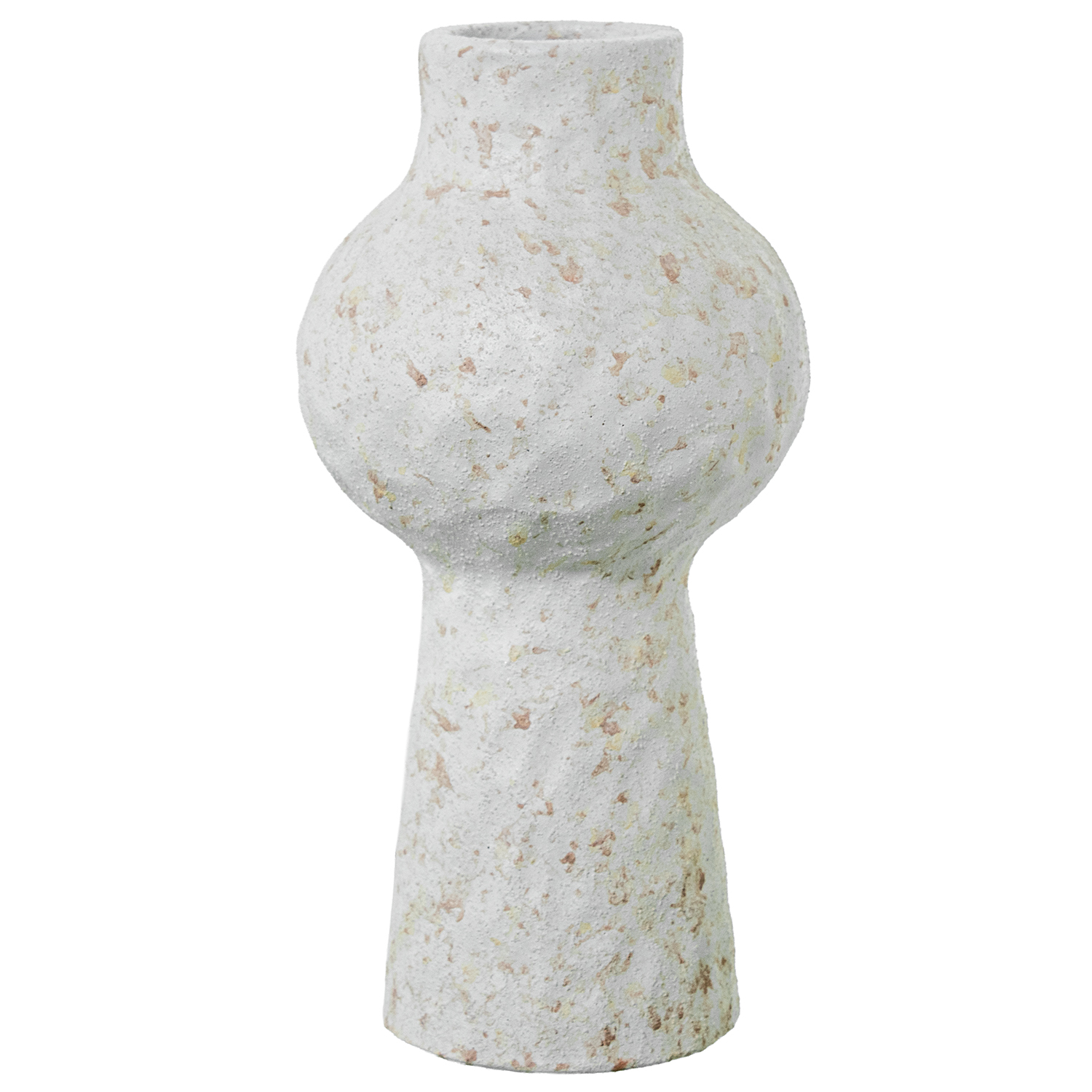 JARRÓN CERÁMICA 24CM CRUDO TEX