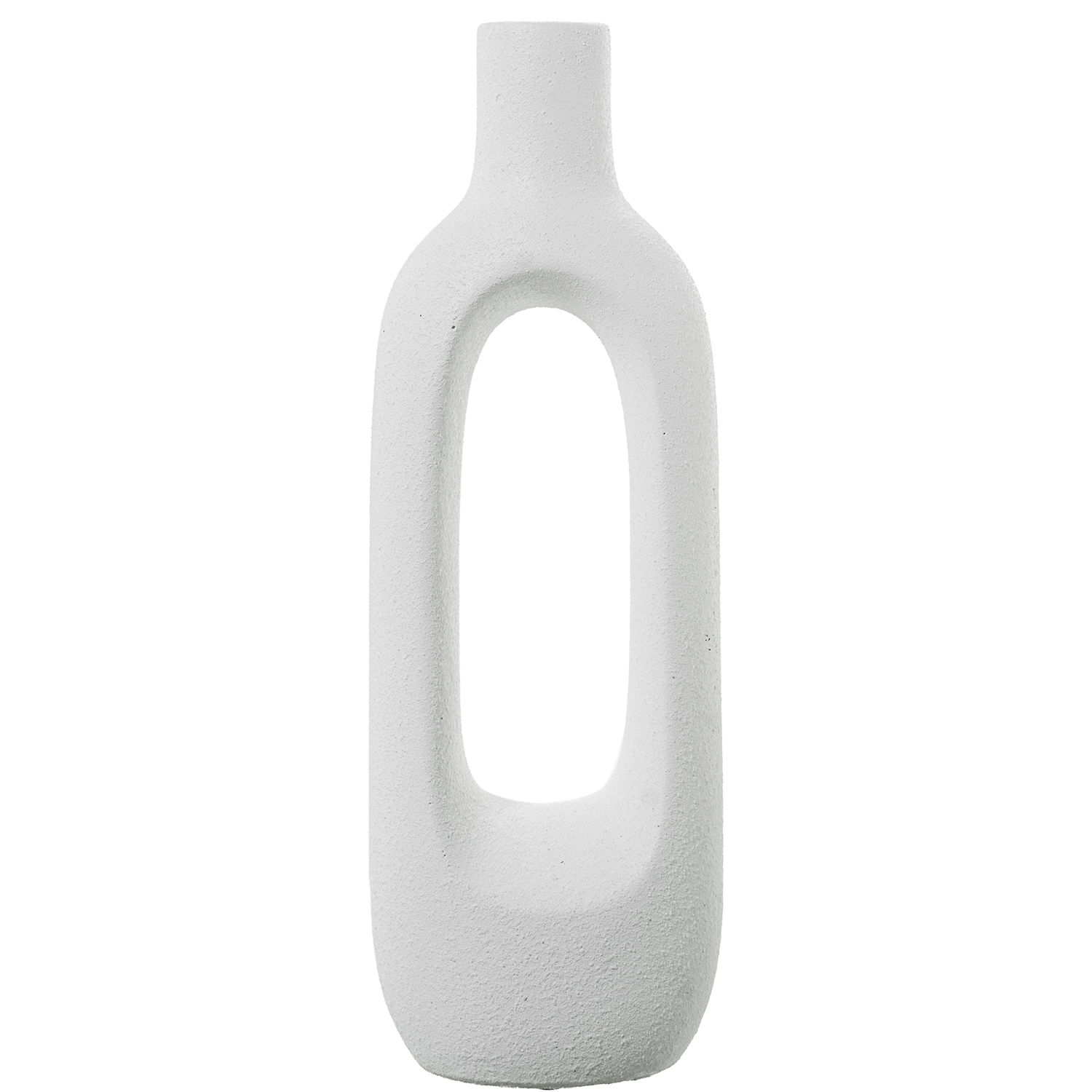 JARRÓN CERÁMICA 33CM BLANCO