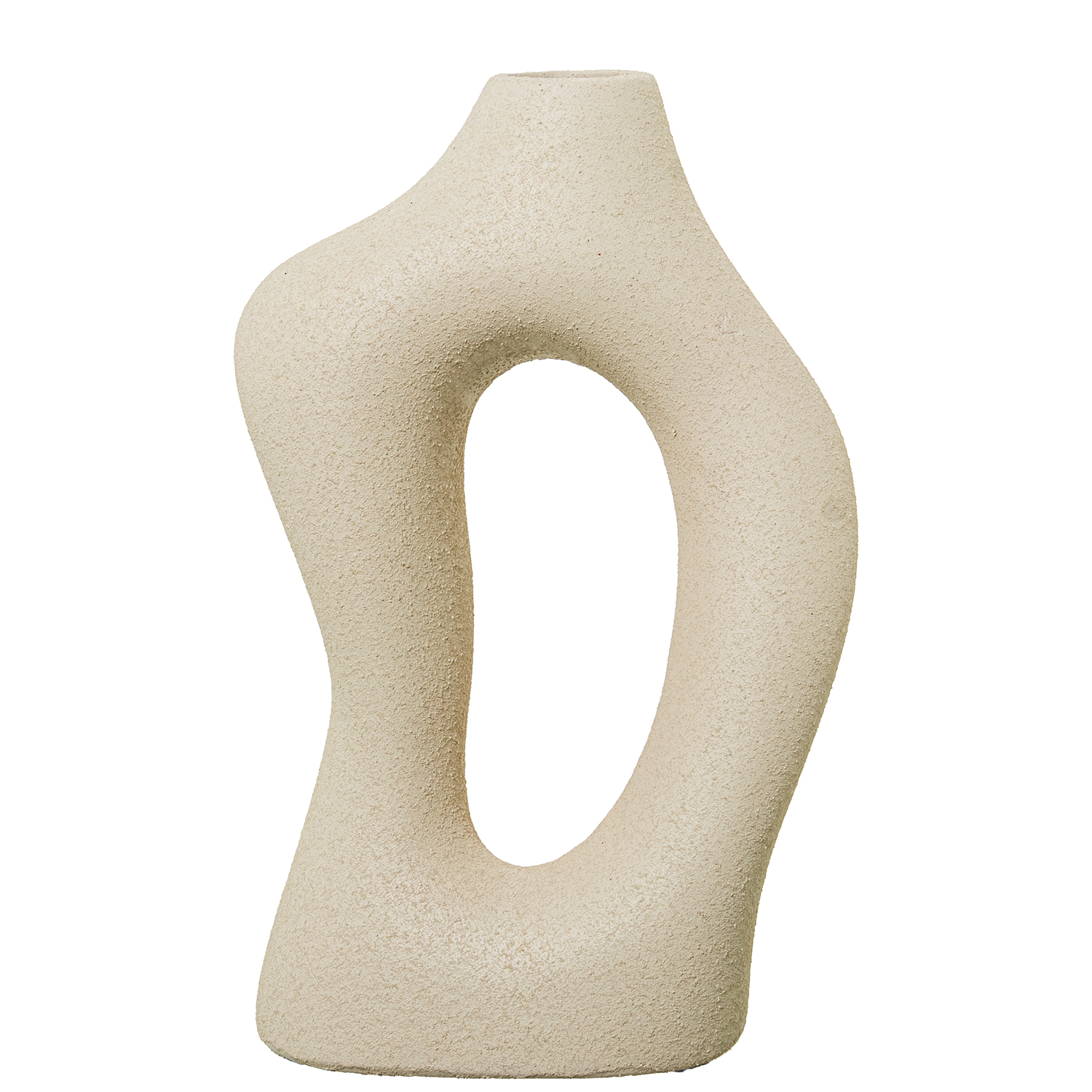 JARRÓN CERÁMICA 25CM CRUDOTURA ORGÁNICA