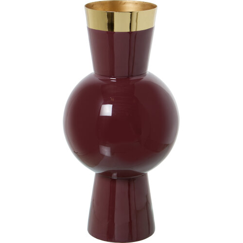 JARRÓN METAL ESMALTADO VIOLETAADA ROSA, 1XE27 MAX.25W NO INC