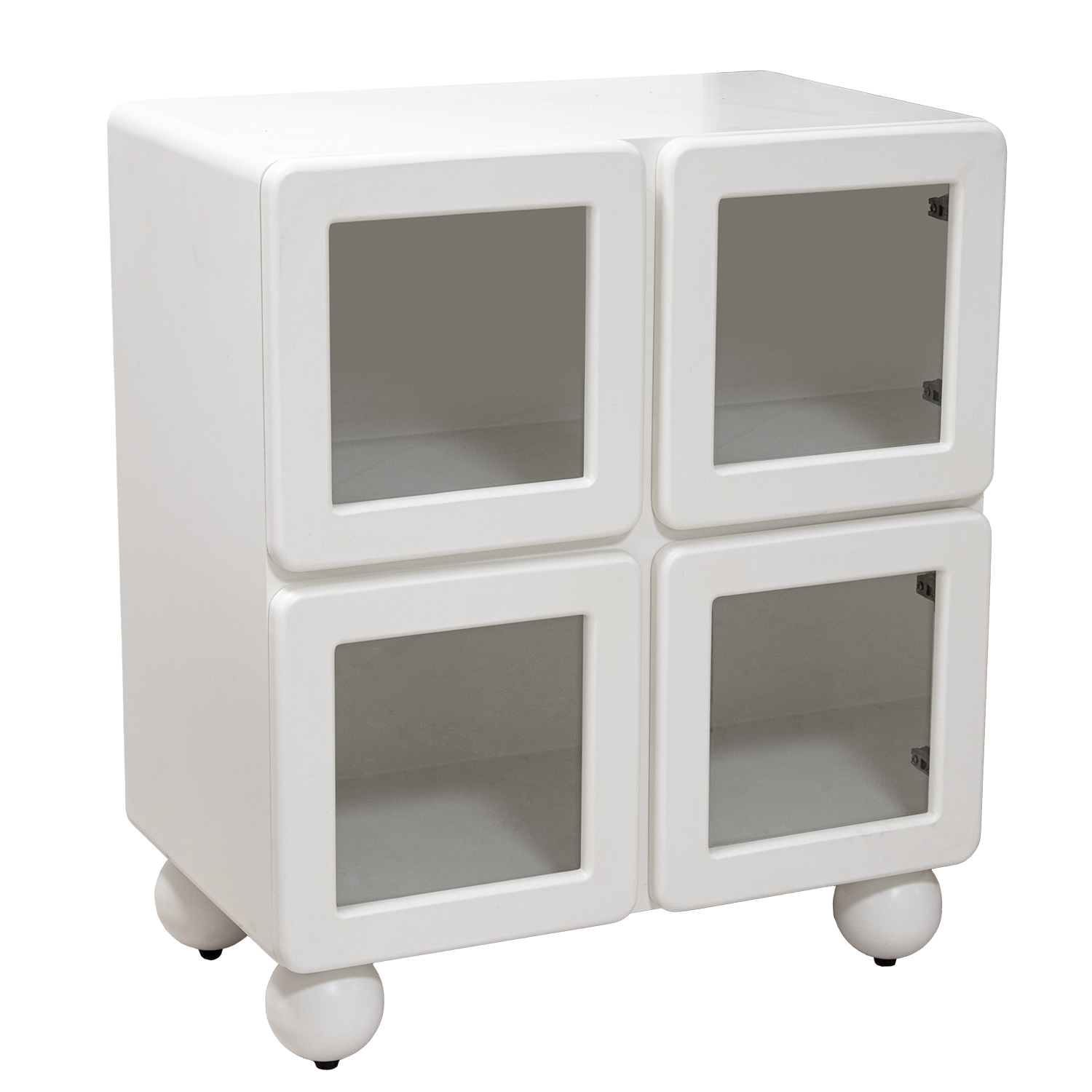 MUEBLE ENTRADA MADERA DM BLANCERTAS C/CRISTAL