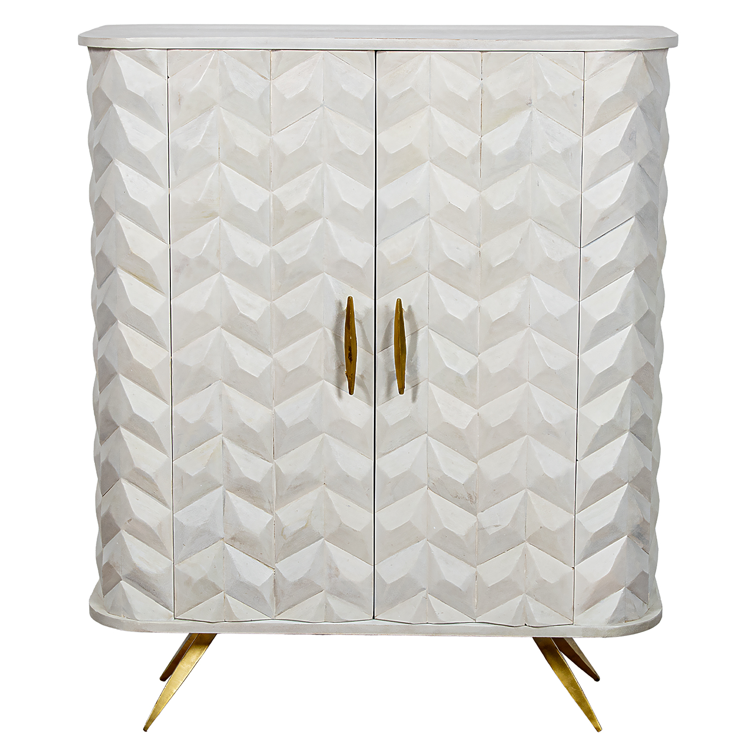 MUEBLE ENTRADA MADERA MANGO 2S PATAS METAL DORADO