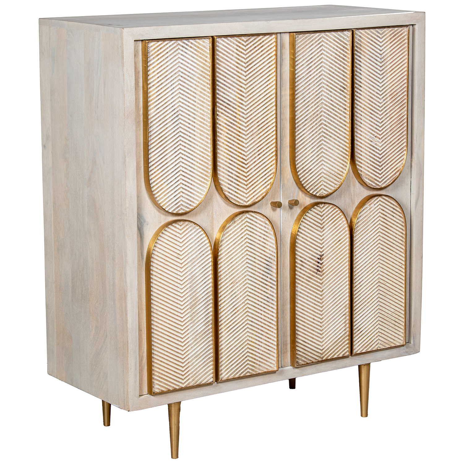 APARADOR MADERA MANGO C/2 PUERTAS