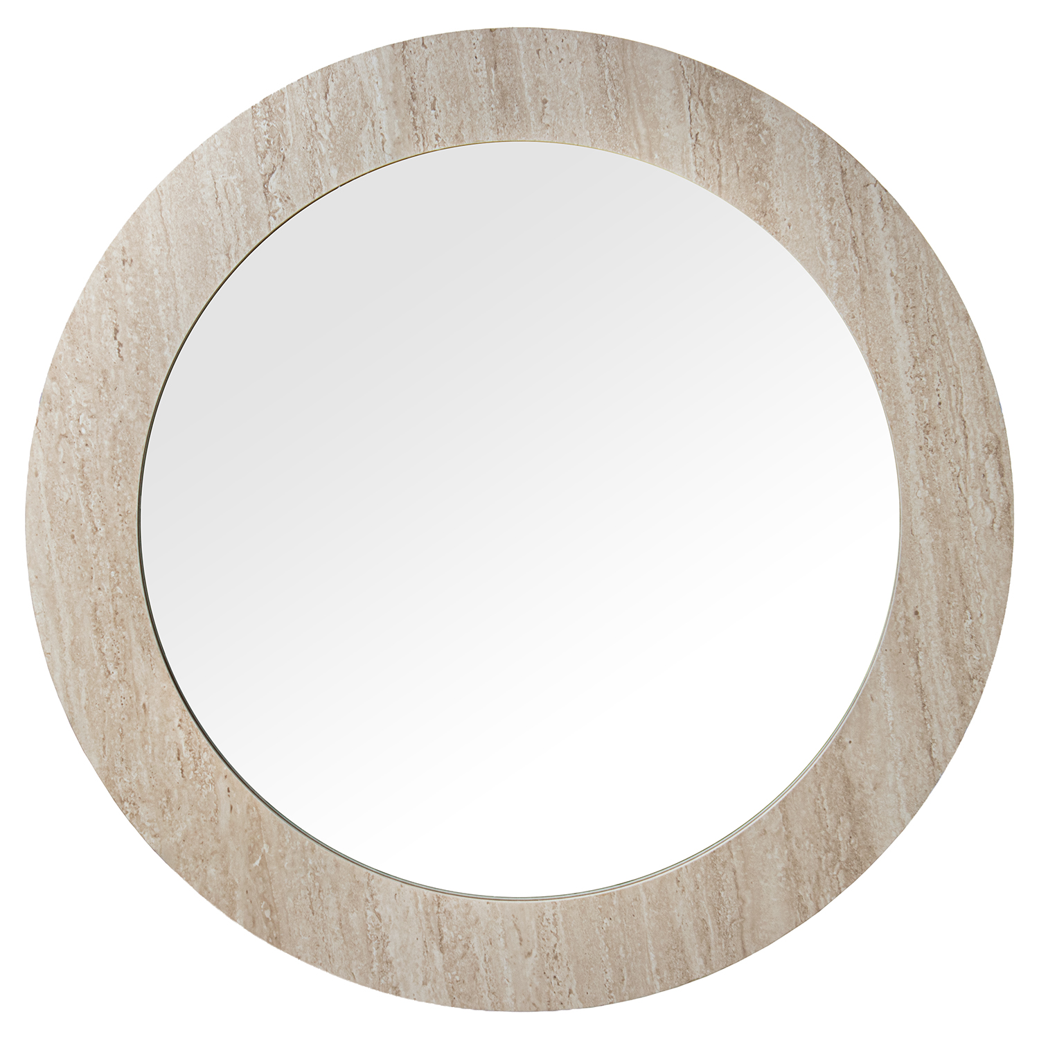 ESPEJO PARED ø80CM MADERA DM+PRTINO C/2 PUERTAS PATAS METAL