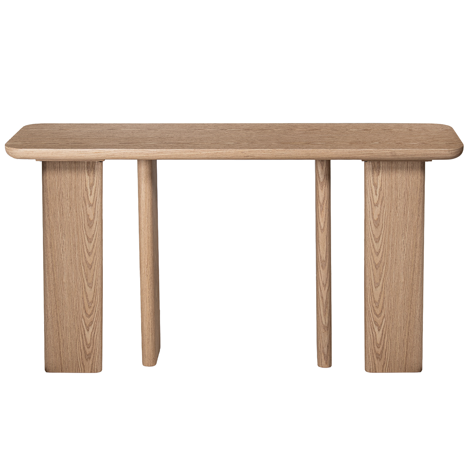 MESA ENTRADA MADERA NATURAL +9ROJO OSCURO LACADO