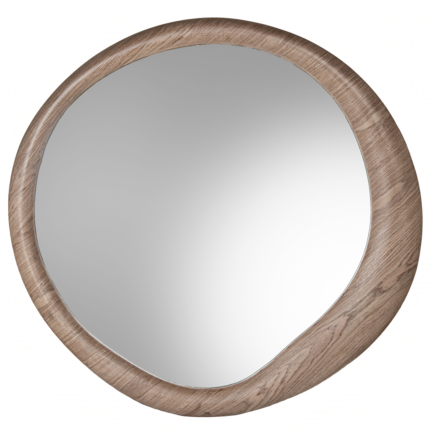 ESPEJO PARED ø100CM MADERA NATDERA DM NATURAL +91239