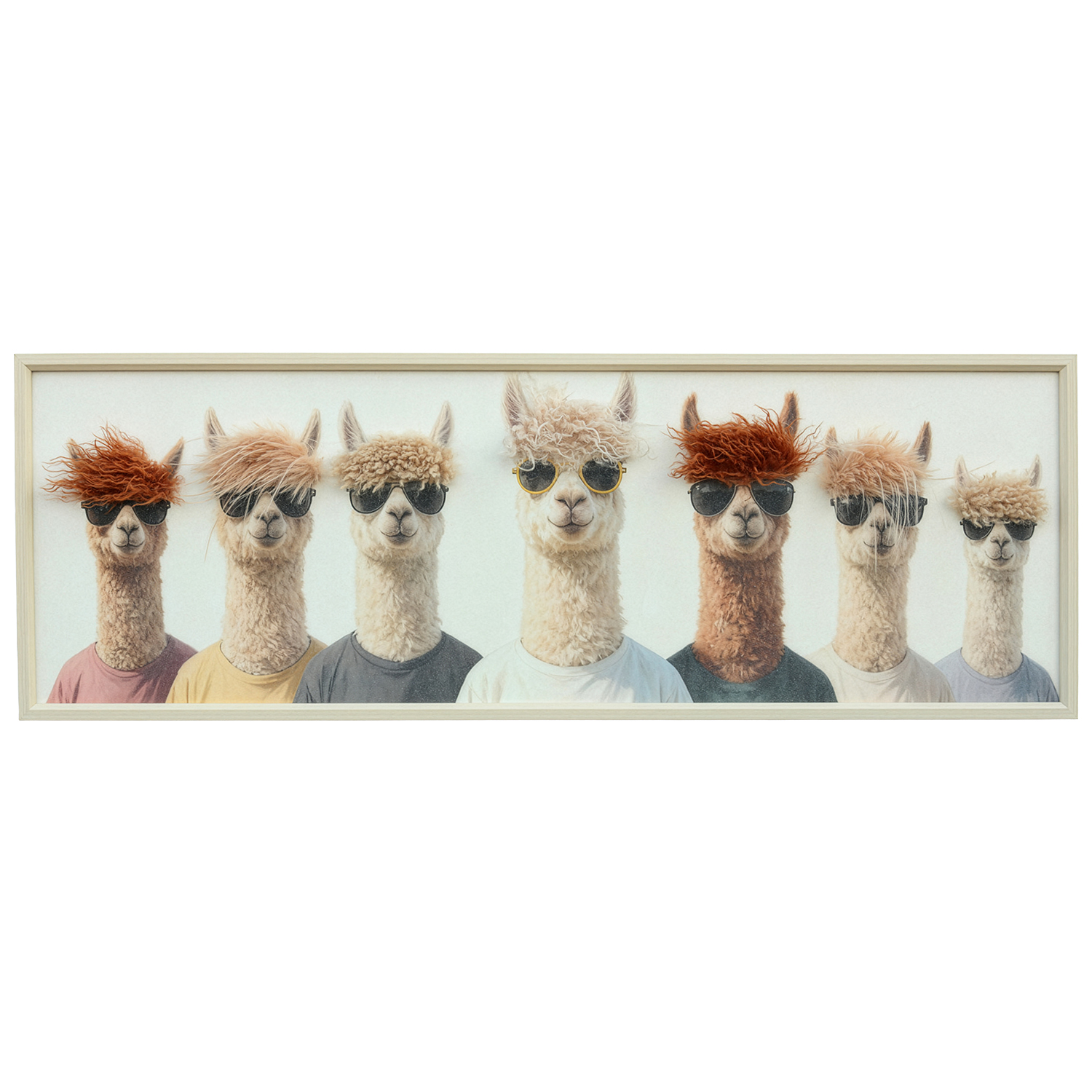 CUADRO C/MARCO MADERA 120X40CM 80% PINTADO A MANO